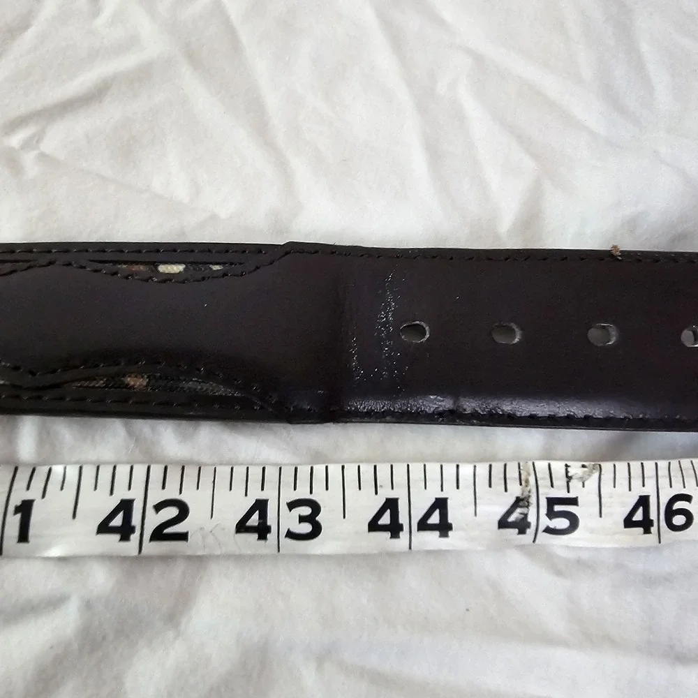Brown and Camo Mens Leather Belt Size 44 Outdoor Hunting Casual Country